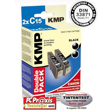 KMP Cartridge Canon BCI-6BK,  - kompatibilný (2xČierna)