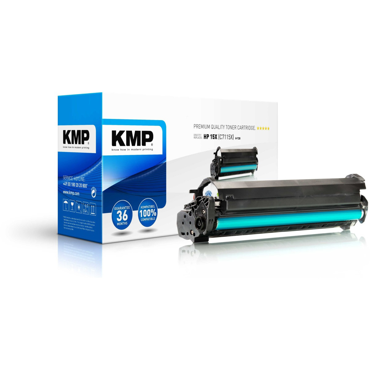 KMP Toner HP 15X, HP C7115X,  - kompatibilný (Čierny)
