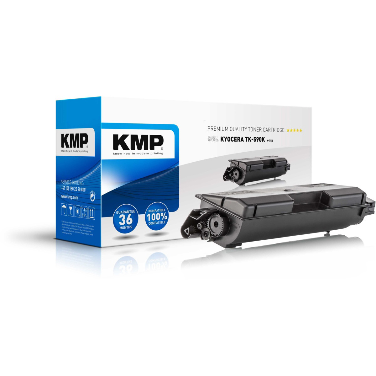 KMP Toner Kyocera TK-590K,  - kompatibilný (Čierna)