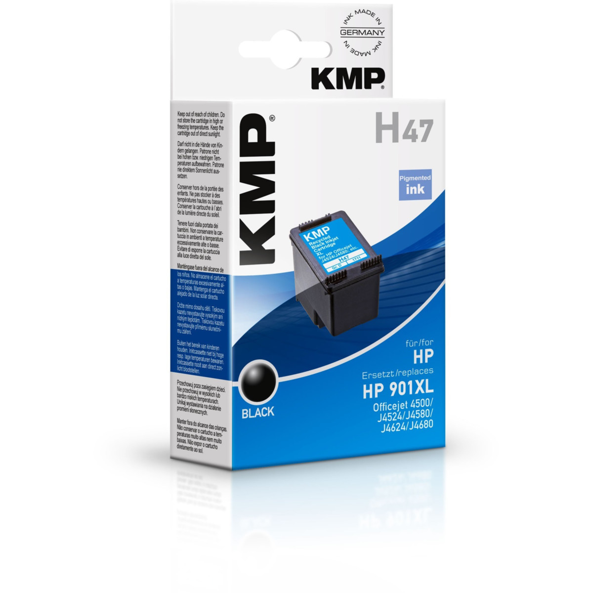 KMP Cartridge HP 901 XL, HP CC654AE,  - kompatibilný (Čierna)
