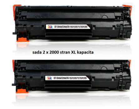 Starink premium toner sada 2 tonerů, HP CB435A, CB436A, CE285A, Canon CRG-712, CRG-725 (Čierny)