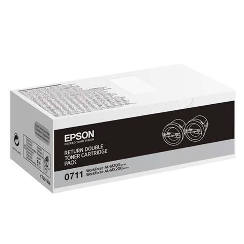 Toner Epson 0711, C13S050711, return, dvojbalení - originál