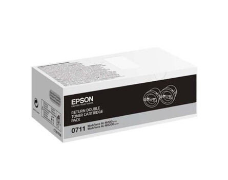 Toner Epson 0711, C13S050711, return, dvojbalení