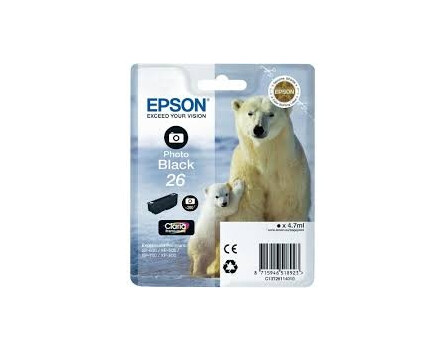 Zásobník Epson 26, C13T26114010 - originálny (Foto čierna)