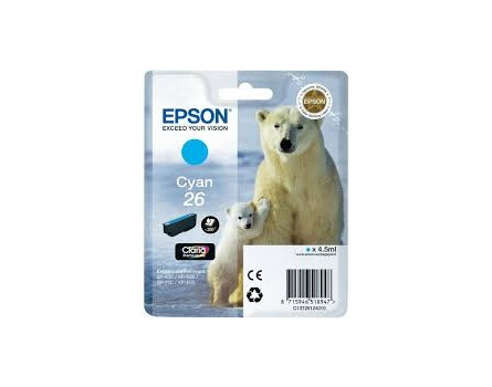 Zásobník Epson 26, C13T26124012 - originálny (Azúrová)