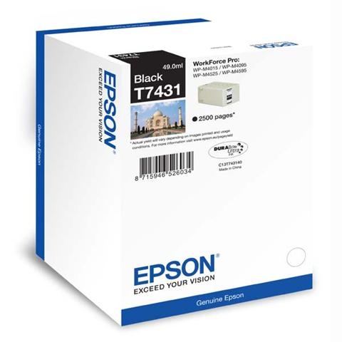 Zásobník Epson T7431, C13T74314010 - originálny (Čierny)