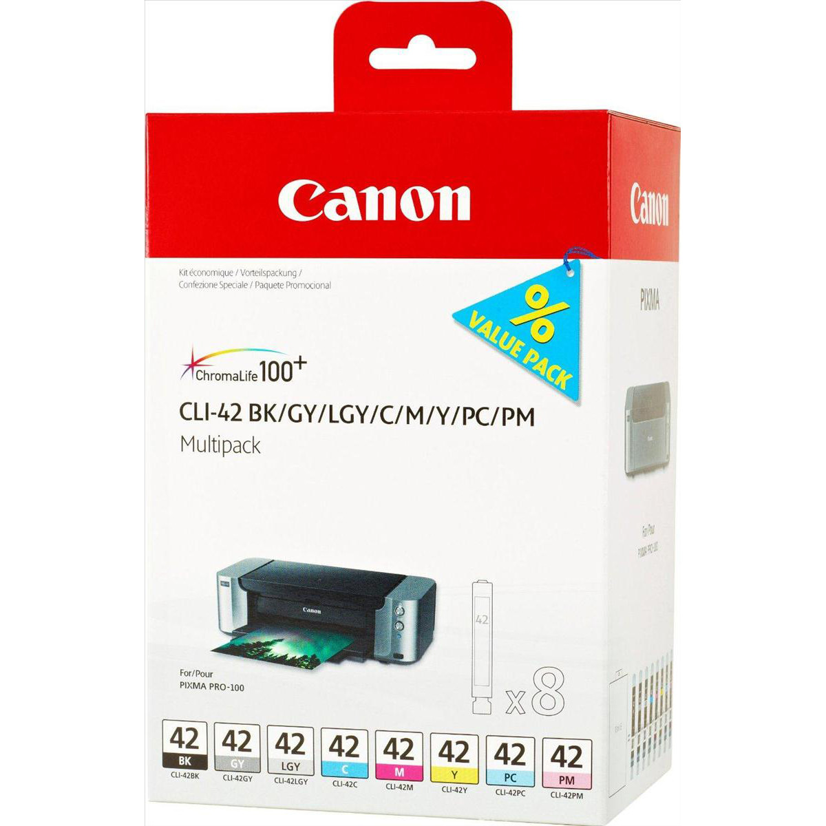 E-shop Canon CLI-42 BK / GY / LGY / C / M / Y / PC / PM, 6384B010, Multi-Pack - originálný