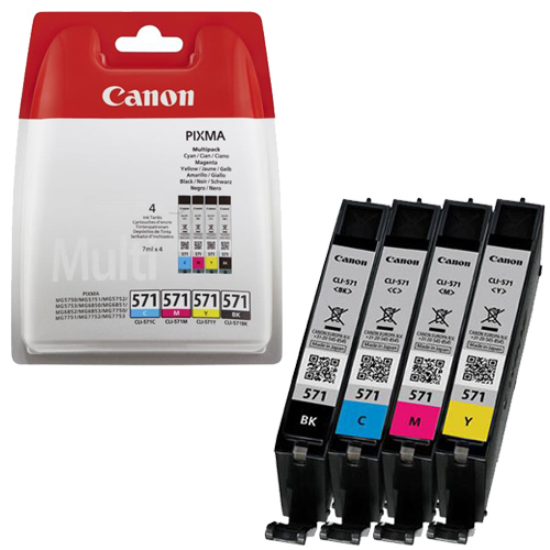 E-shop Cartridge Canon CLI-571 Bk/C/M/Y, 0386C005 - originálny (Multipack)