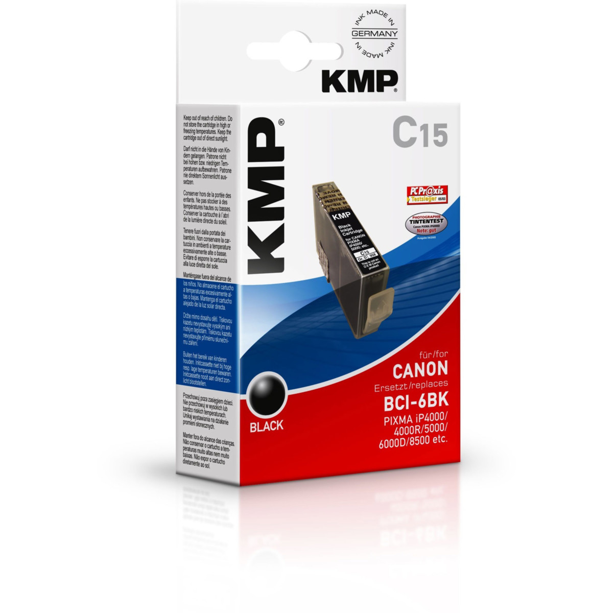 KMP Cartridge Canon BCI-6BK, - kompatibilný (Čierna)
