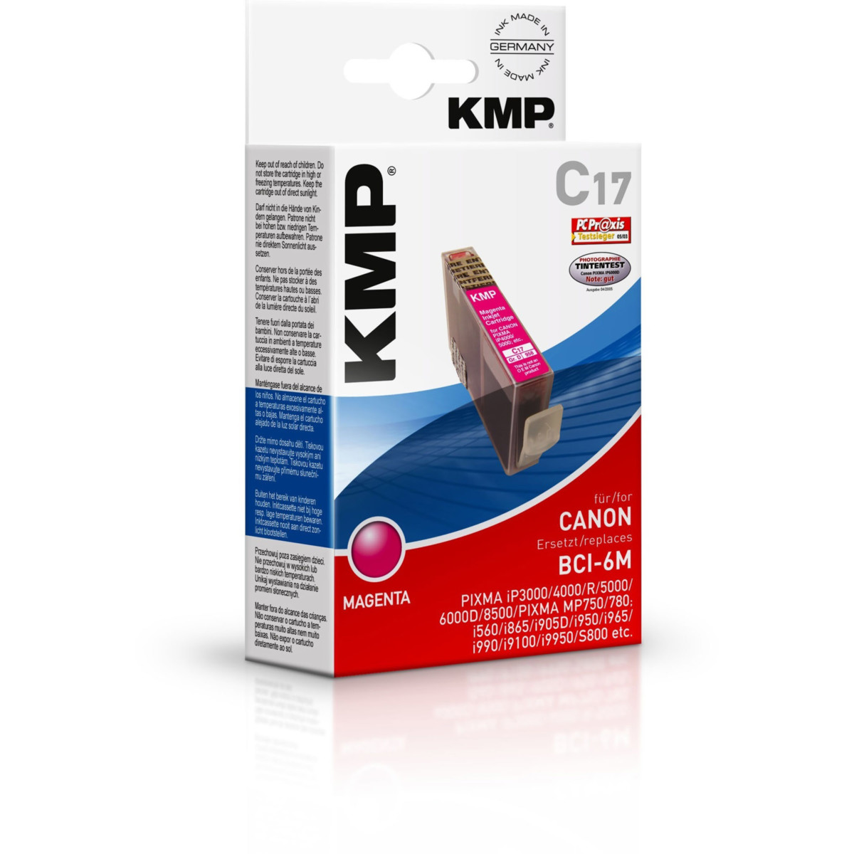 KMP Cartridge Canon BCI-6M, - kompatibilný (Purpurová)