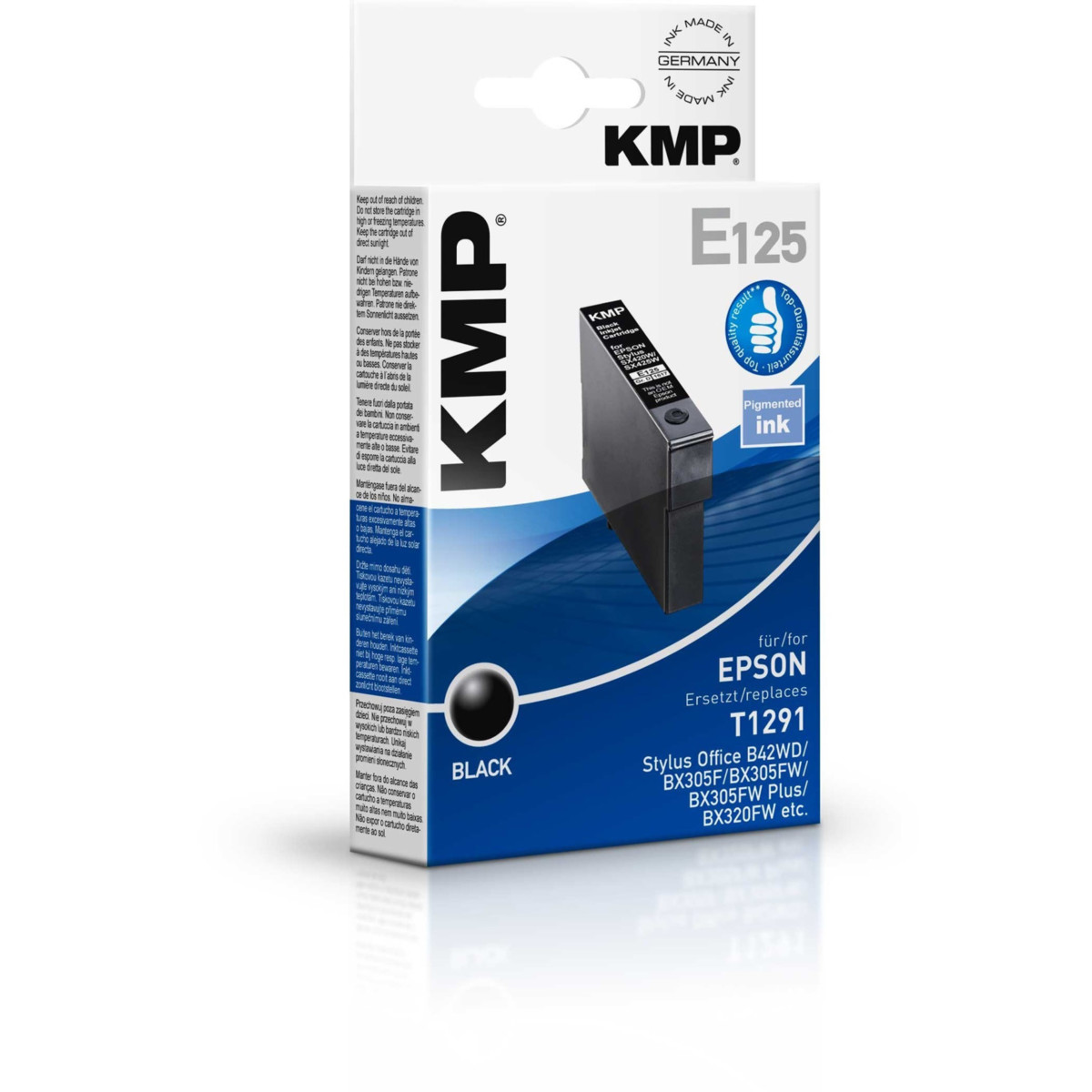 KMP Cartridge Epson T1291,  - kompatibilný (Čierna)