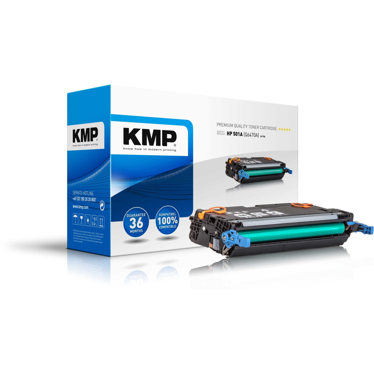 KMP Toner HP Q6470A, - kompatibilný (Čierna)