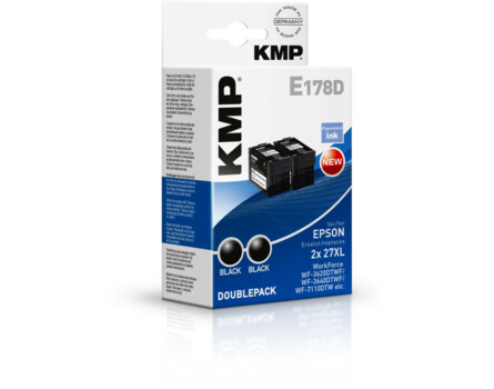 Cartridge Epson 27 doublepack, KMP - kompatibilný (2xČierna)