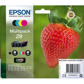 E-shop Cartridge Epson 29 multipack, C13T29964012 - originálny (Čierna + 3x Farby)