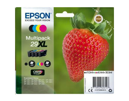 Cartridge Epson 29XL multipack, C13T29964012 - originálny (Čierna + 3x Farby)