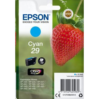 E-shop Cartridge Epson 29, C13T29824012 - originálny (Azúrová)