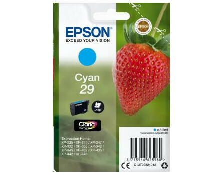 Cartridge Epson 29, C13T29824012 - originálny (Azúrová)