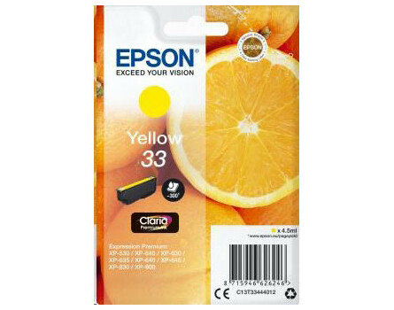 Zásobník Epson 33, C13T33444012 - originálny (Žltá)