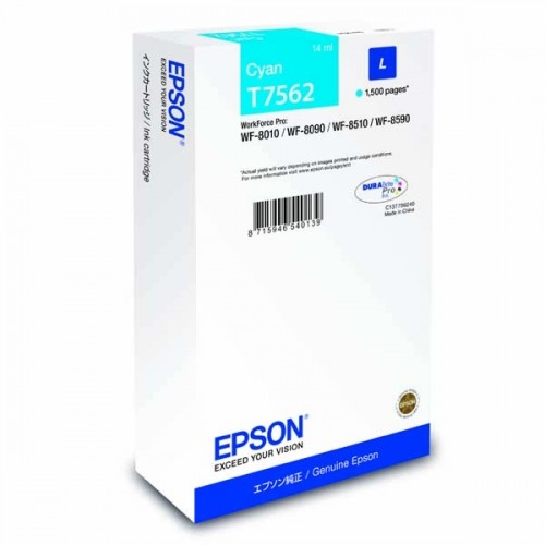 E-shop Cartridge Epson T7562 (L), C13T756240 - originálny (Azúrová)