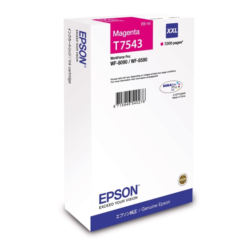 Cartridge Epson T7543 (XXL), C13T754340 - originálny (Purpurová)