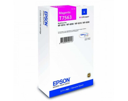 Cartridge Epson T7563 (L), C13T756340 - originálny (Purpurová)