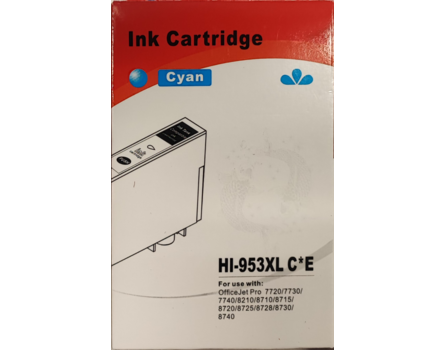 Cartridge HP 953XL, HP F6U16AE - alternativná (Azúrová)