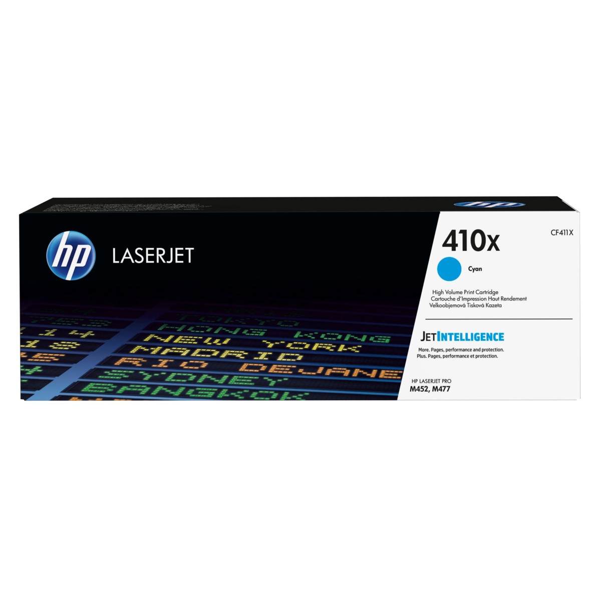 Toner HP 410X, HP CF411X - originálny (Azúrový)