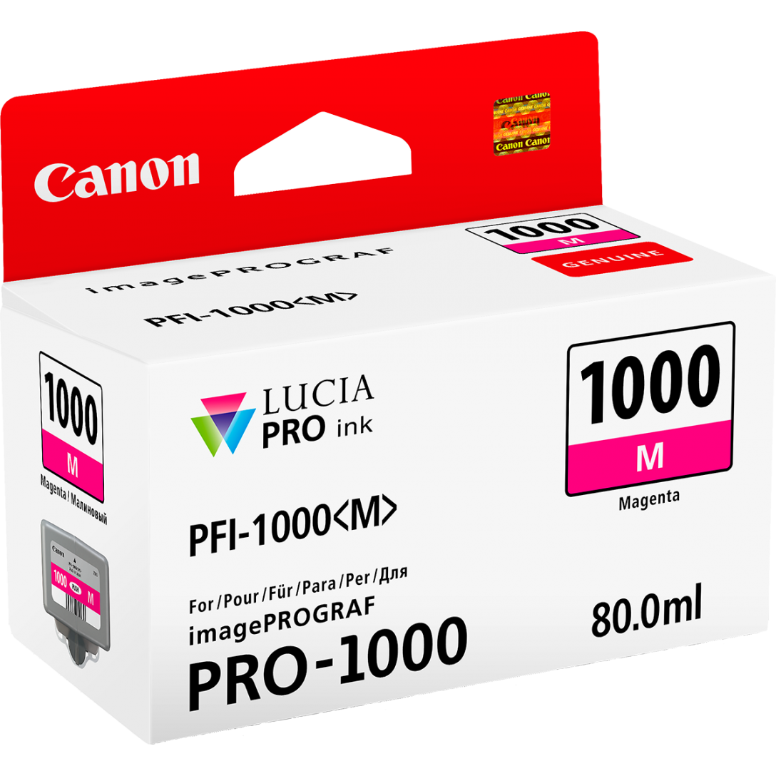 Cartridge Canon PFI-1000M, PFI-1000 M, 0548C001 - originálny (Purpurová)