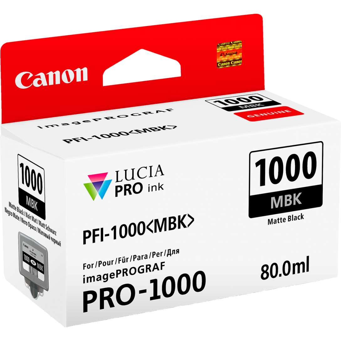 Cartridge Canon PFI-1000MBK, PFI-1000 MBK, 0545C001 - originálny (Matná čierna)