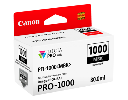 Cartridge Canon PFI-1000MBK, PFI-1000 MBK, 0545C001 - originálny (Matná čierna)