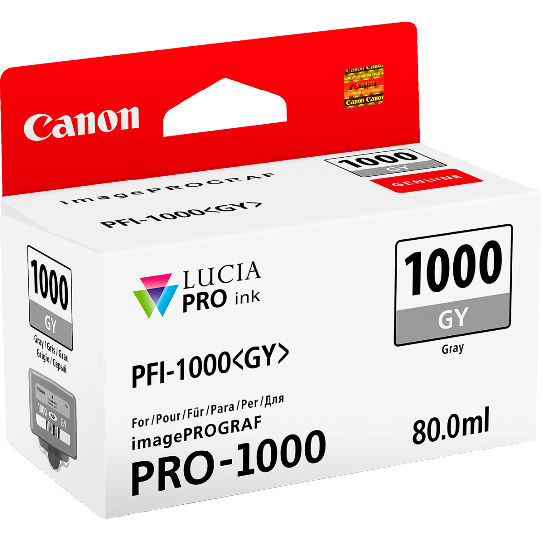 Cartridge Canon PFI-1000GY, PFI-1000 GY, 0552C001 - originálny (Šedivá)