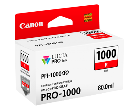 Cartridge Canon PFI-1000R, PFI-1000 R, 0554C001 - originálny (Červená)