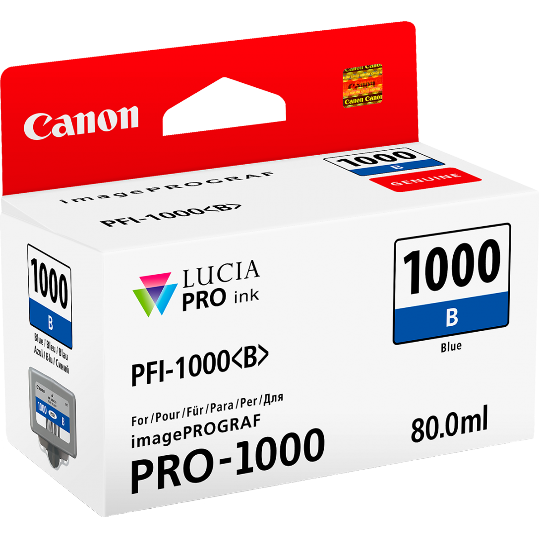 Cartridge Canon PFI-1000B, PFI-1000 B, 0555C001 - originálny (Modrá)