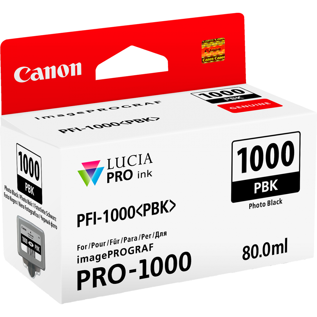 Cartridge Canon PFI-1000PBK, PFI-1000 PBK, 0546C001 - originálny (Foto černá)