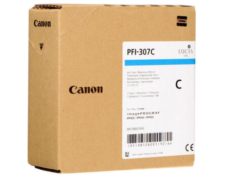 Cartridge Canon PFI-307C, 9812B001 - originálny (Azúrová)
