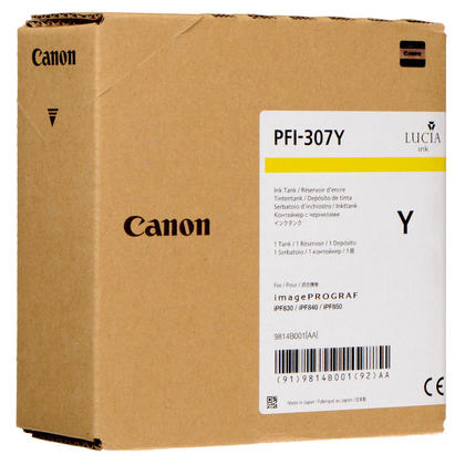 Cartridge Canon PFI-307Y, 9814B001 - originálny (Žltá)