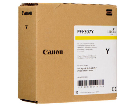 Cartridge Canon PFI-307Y, 9814B001 - originálny (Žltá)
