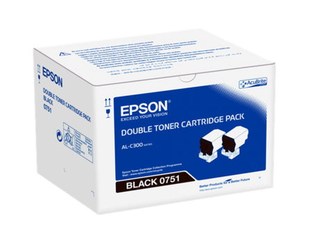 Toner Epson 0751, C13S050751 - originálny (2x Čierny)