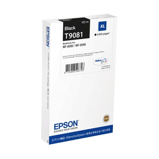 Cartridge Epson T9081 XL, C13T908140 - originálny (Čierna)