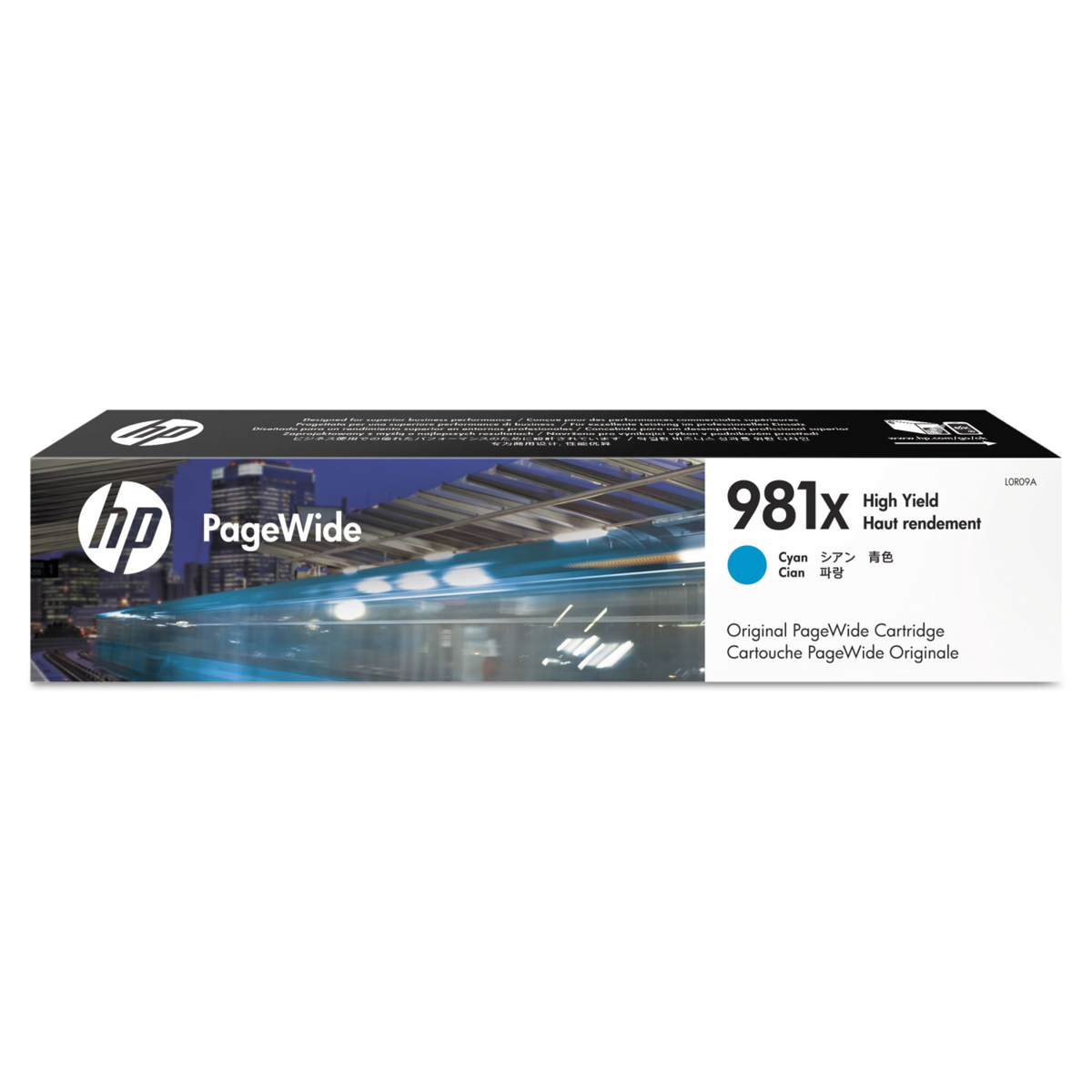 Cartridge HP 981X, HP L0R09A - originálny (Azúrová)