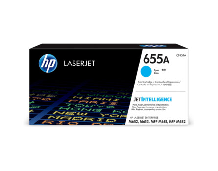 Toner HP 655A, HP CF451A - originálny (Azúrový)