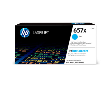 Toner HP 657X, HP CF471X - originálny (Azúrový)