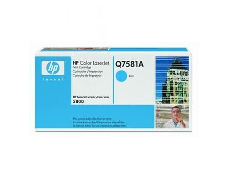 Toner HP Q7581A - originálny (Azúrový)