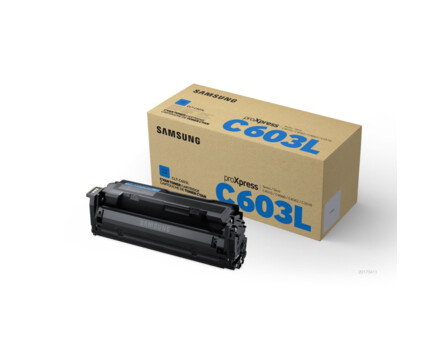 Toner Samsung CLT-C603L, SU080A - originálny (Azúrový)