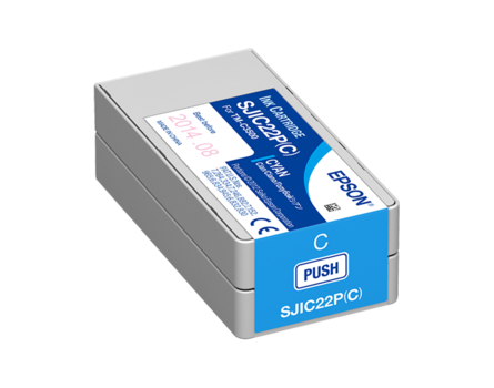 Cartridge Epson SJIC22P(C), C33S020602 - originálny (Azúrová)