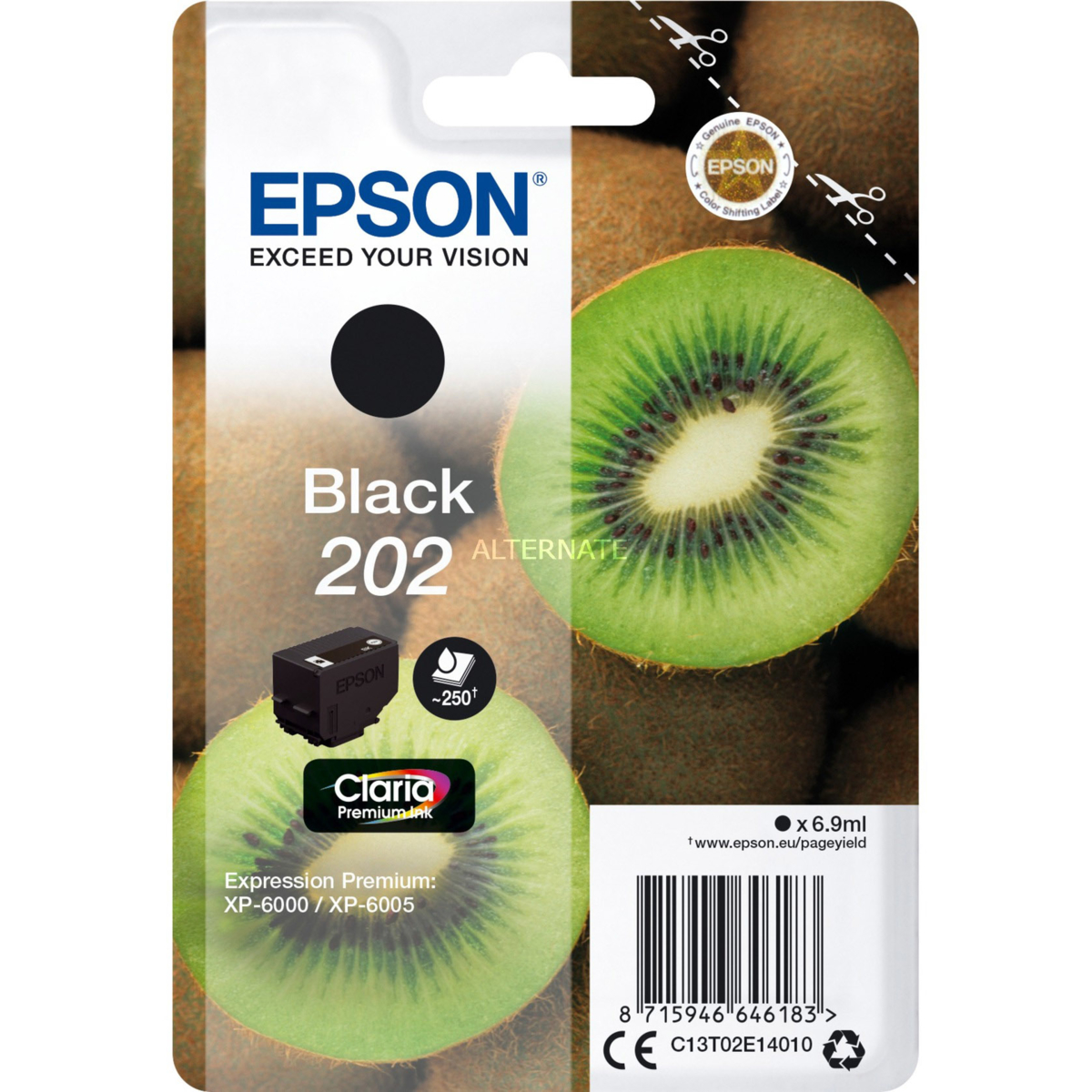 E-shop Cartridge Epson 202, C13T02E14010 - originálny (Čierna)