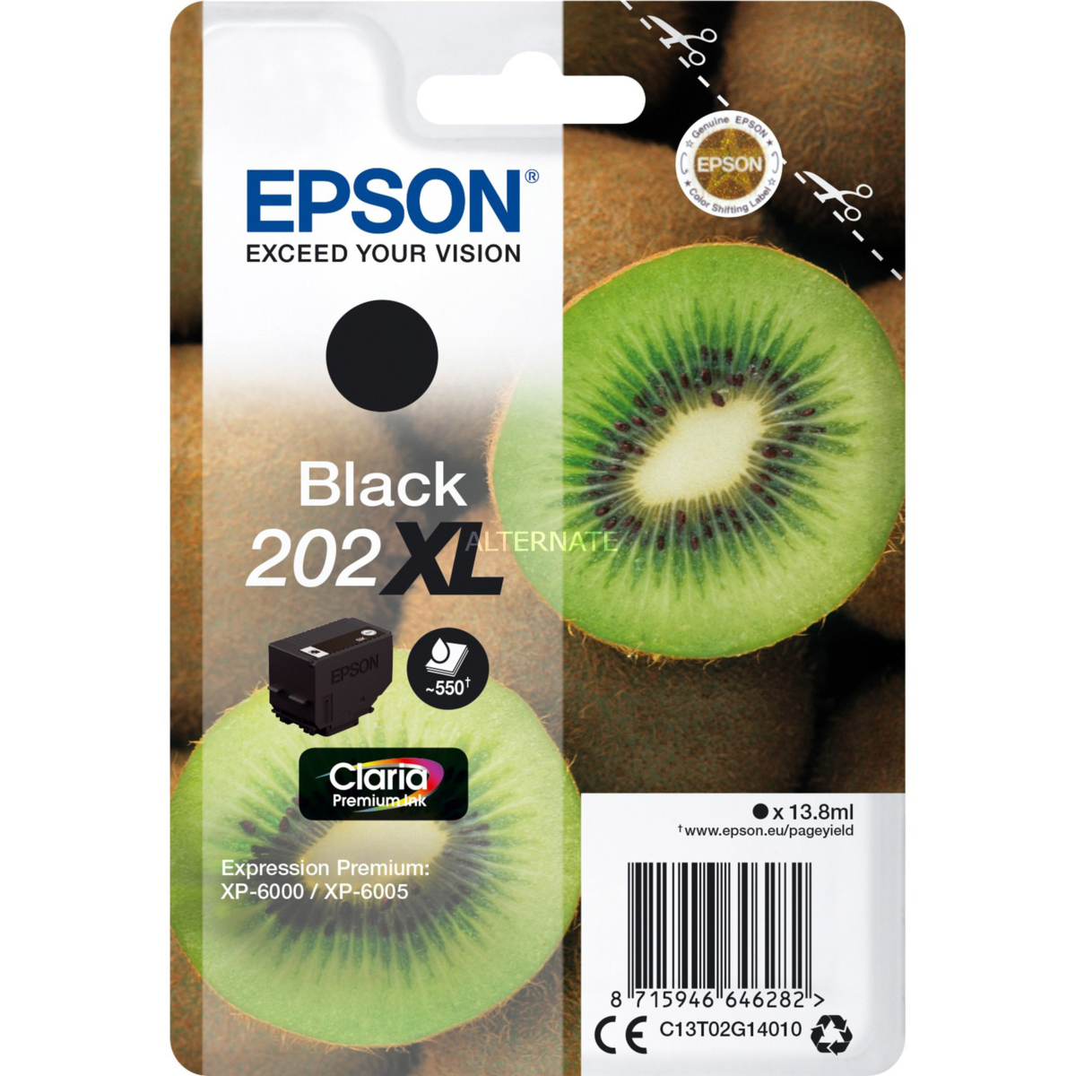 E-shop Cartridge Epson 202XL, C13T02G14010 - originálny (Čierna)