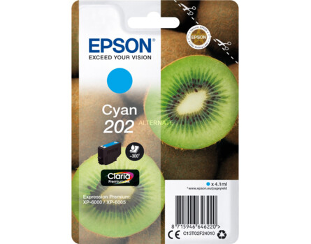 Cartridge Epson 202, C13T02F24010 - originálny (Azúrová)