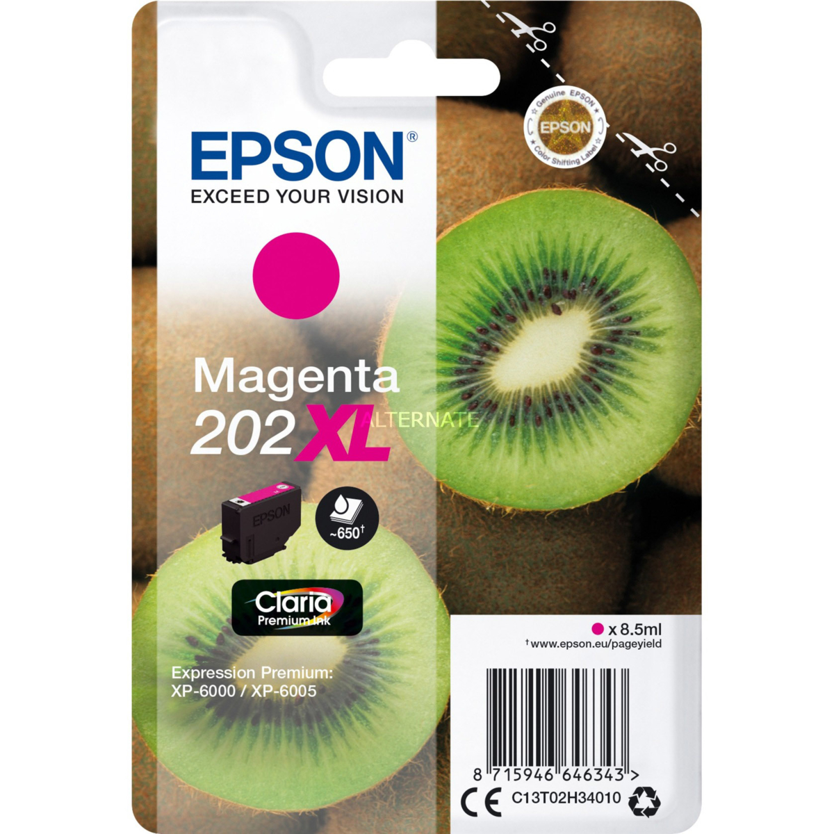 E-shop Cartridge Epson 202XL, C13T02H34010 - originálny (Purpurová)