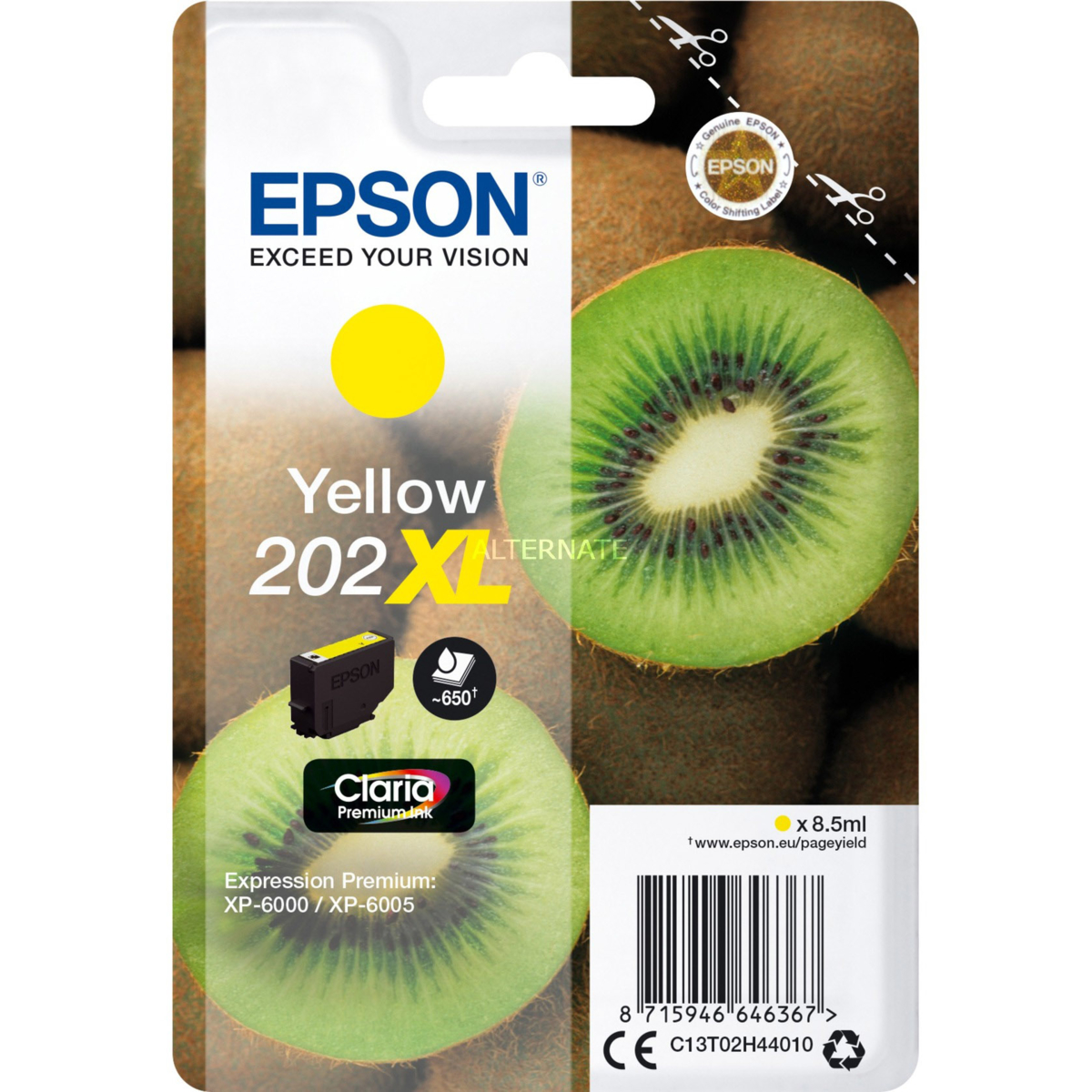 Cartridge Epson 202XL, C13T02H44010 - originálny (Žltá)